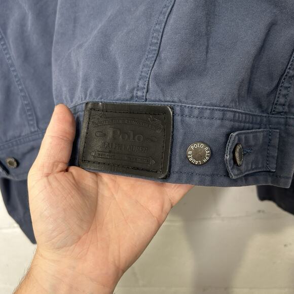 Vintage Polo Ralph Lauren Cotton 101-J Trucker Jacket “Blue” - Picture 3 of 7